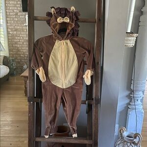 MINIWEAR ONE PIECE LION HALLOWEEN COSTUME MANE 24 MONTHS